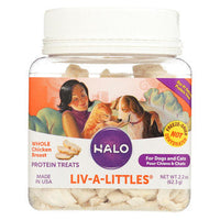 Halo Purely For Pets Liv - A - Littles - Chicken - Case of 12 - 2.2 oz.-Dog-Halo Purely For Pets-PetPhenom