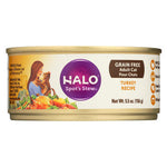 Halo Purely For Pets Spots Stew Cat - Salmon - Case of 12 - 5.5 oz-Cat-Halo Purely For Pets-PetPhenom