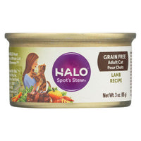 Halo Purely For Pets Spot's Stew - Cats Wholesome Lamb - Case of 12 - 3 oz.-Cat-Halo Purely For Pets-PetPhenom