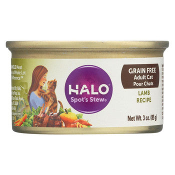 Halo Purely For Pets Spot's Stew - Cats Wholesome Lamb - Case of 12 - 3 oz.-Cat-Halo Purely For Pets-PetPhenom
