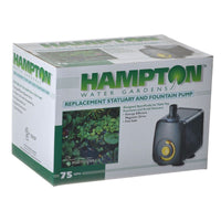 Hampton Water Gardens Replacement Statuary & Fountain Pump, 75 GPH with 6' Power Cord-Fish-Hampton Water Gardens-PetPhenom