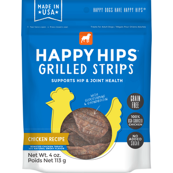 Happy Hips - Strips Green Free Chicken - Case of 12 - 4 OZ-Dog-Happy Hips-PetPhenom