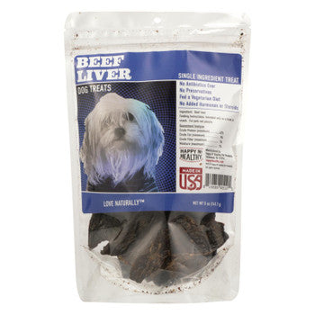 Happy N Healthy Pet - Dog Treat Beef Liver Abf - Case of 8 - 5 OZ-Dog-Happy N' Healthy-PetPhenom