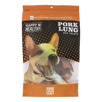 Happy N Healthy Pet - Dog Treat Pork Lung Abf - Case of 8 - 2 OZ-Dog-Happy N Healthy Pet-PetPhenom