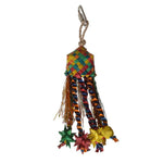Hari Rustic Treasures Star Basket Bird Toy, Small - (Assorted Colors)-Bird-Hari-PetPhenom