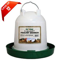 Harris Farms Poultry Drinker Waterer from Harris Farms -5 Quart (case of 12)-Chicken-Harris Farms-PetPhenom