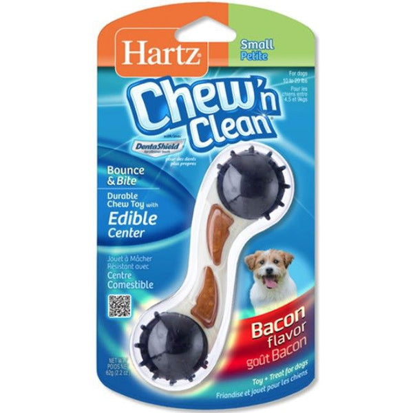 Hartz Chew N Clean Dental Bounce & Bite - Bacon, Small / Medium - 1 count-Dog-Hartz-PetPhenom
