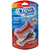 Hartz Chew N Clean Dental Duo Value Pack - Bacon, X-Small - 2 count-Dog-Hartz-PetPhenom