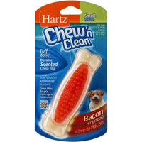 Hartz Chew N' Clean Tuff Bone Bacon Flavored Dog Toy Small, 1 count-Dog-Hartz-PetPhenom