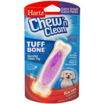 Hartz Chew N Clean Tuff Bone Dental Dog Toy - Bacon Scented, X-Small 1 count-Dog-Hartz-PetPhenom