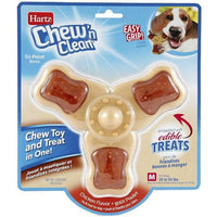 Hartz Chew n Clean Tri-Point Chicken Flavored Dog Chew Medium, 1 count-Dog-Hartz-PetPhenom