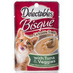Hartz Delectables Bisque Lickable Treat for Cats - Tuna & Veggies, 1.4 oz-Cat-Hartz-PetPhenom