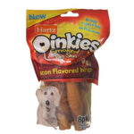 Hartz Oinkies Pig Skin Twists with Bacon Flavored Wrap, Regular - 5" Long - 8 Pack-Dog-Hartz-PetPhenom