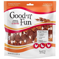 Healthy Hide Good'n' Fun Triple-Flavor Kabobs Chicken, Duck and Chicken Liver, 36 count-Dog-Healthy Hide-PetPhenom