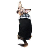 Hip Doggie Inc. Black Plaid Reversible Polar Fleece Wrap Coat by Hip Doggie -Big Dog XLarge-Dog-Hip Doggie Inc.-PetPhenom