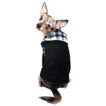 Hip Doggie Inc. Black Plaid Reversible Polar Fleece Wrap Coat by Hip Doggie -Small-Dog-Hip Doggie Inc.-PetPhenom