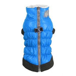 Hip Doggie Inc. Blue Crown Scrunchy Puffer Vest by Hip Doggie -L-Dog-Hip Doggie Inc.-PetPhenom