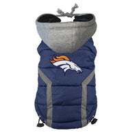 Hip Doggie Inc. Denver Broncos Dog Puffer Vest by Hip Doggie -L-Dog-Hip Doggie Inc.-PetPhenom