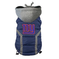 Hip Doggie Inc. New York Giants Dog Puffer Vest by Hip Doggie -M-Dog-Hip Doggie Inc.-PetPhenom