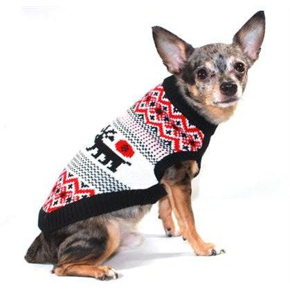 Hip Doggie Inc. Nordic Moose Lodge Sweater by Hip Doggie -L-Dog-Hip Doggie Inc.-PetPhenom