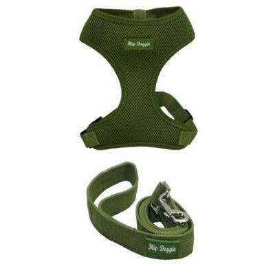 Hip Doggie Inc. Olive Green Ultra Comfort Mesh Harness Vests by Hip Doggie -Large-Dog-Hip Doggie Inc.-PetPhenom