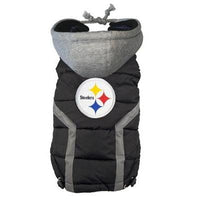 Hip Doggie Inc. Pittsburg Steelers Dog Puffer Vest by Hip Doggie -S-Dog-Hip Doggie Inc.-PetPhenom