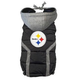 Hip Doggie Inc. Pittsburg Steelers Dog Puffer Vest by Hip Doggie -XL-Dog-Hip Doggie Inc.-PetPhenom