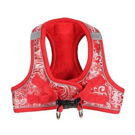 Hip Doggie Inc. Red EZ Reflective Royal Elegance Harness Vest by Hip Doggie -XXS-Dog-Hip Doggie Inc.-PetPhenom