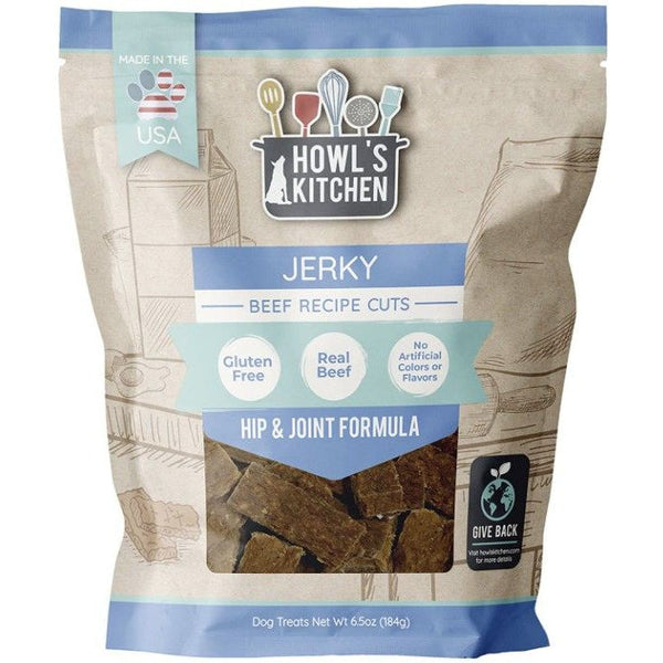 Howls Kitchen Beef Jerky Cuts Hip and Joint Formula, 6.5 oz-Dog-Howl's Kitchen-PetPhenom