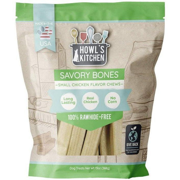 Howls Kitchen Savory Bones Chicken Flavored Chews Small, 13 oz-Dog-Howl's Kitchen-PetPhenom