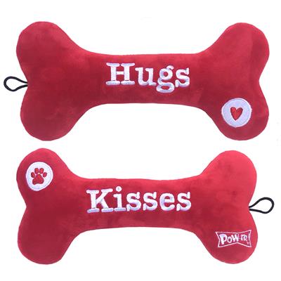 Hugs & Kisses Bone by Lulubelles Power Plush -Large-Dog-Lulubelles-PetPhenom
