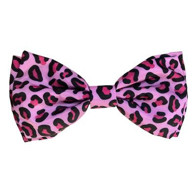 Huxley & Kent® Pink Leopard Bow Tie by Huxley & Kent -Large-Dog-Huxley & Kent-PetPhenom