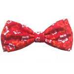 Huxley & Kent® Red Hibiscus Bow Tie by Huxley & Kent -Large-Dog-Huxley & Kent-PetPhenom