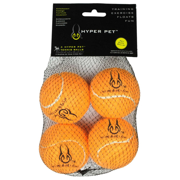 Hyper Pet Replacement Balls 4 Pack Orange 2.5" x 2.5" x 2.5"-Dog-Hyper Pet-PetPhenom