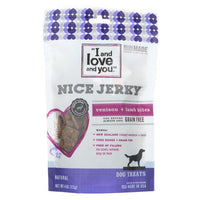 I And Love And You Dog Treats - Nice Jerky - Venison and Lamb Bites - 4 oz - case of 6-Dog-I And Love And You-PetPhenom