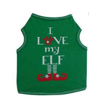 I See Spot Love My Elf Tank - Green -Large-Dog-I See Spot-PetPhenom