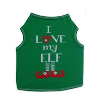 I See Spot Love My Elf Tank - Green -Medium-Dog-I See Spot-PetPhenom