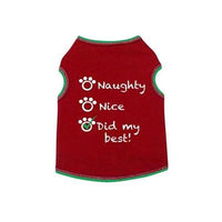 I See Spot Naughty, Nice, Best Tank - Red -XX-Large-Dog-I See Spot-PetPhenom