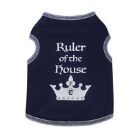 I See Spot Ruler of the House Tank - XSmall - Navy Blue-Dog-I See Spot-PetPhenom