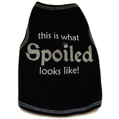 I See Spot This Is What Spoiled Looks Like Tank - Black -Large-Dog-I See Spot-PetPhenom