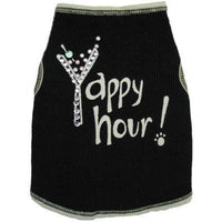 I See Spot Yappy Hour Tank in Black -Large-Dog-I See Spot-PetPhenom