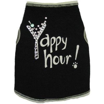 I See Spot Yappy Hour Tank in Black -Medium-Dog-I See Spot-PetPhenom