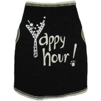 I See Spot Yappy Hour Tank in Black -X-Small-Dog-I See Spot-PetPhenom