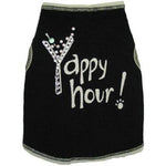 I See Spot Yappy Hour Tank in Black -XLarge-Dog-I See Spot-PetPhenom