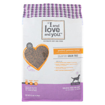 I and Love and You Dog Kibble - Poultry - Nude - 13 lb.-Dog-I And Love And You-PetPhenom
