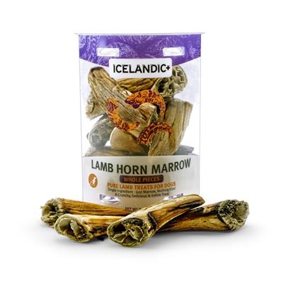 Icelandic+ 100% Pure Lamb Horn Marrow Whole Pieces by Icelandic+-Dog-Icelandic+-PetPhenom