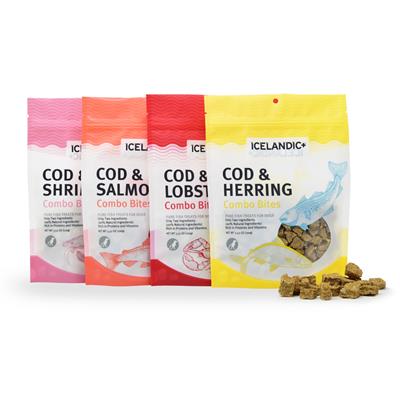 Icelandic+ Combo Bites Fish Treats by Icelandic+ -Cod & Herring-Dog-Icelandic+-PetPhenom