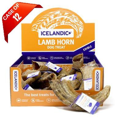 Icelandic+ Large Lamb Horn - 12-Piece Display Box by Icelandic+-Dog-Icelandic+-PetPhenom