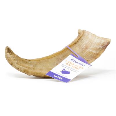 Icelandic+ Large Lamb Horn Single Count Loose (Display Refill) by Icelandic+-Dog-Icelandic+-PetPhenom
