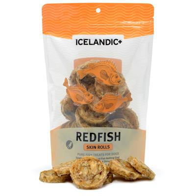 Icelandic+ Redfish Skin Rolls (3 oz Bag) Fish Treats by Icelandic+-Dog-Icelandic+-PetPhenom